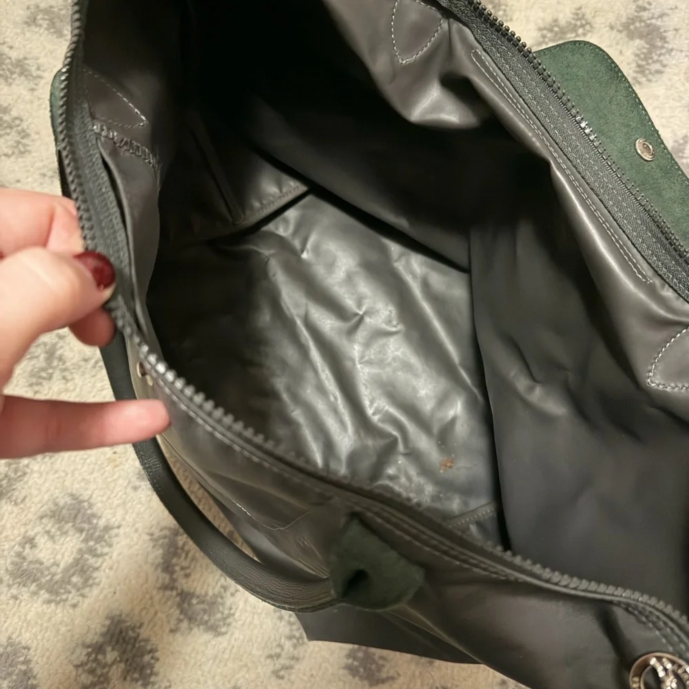 Longchamp dark gray Tote Bag with wear on bottom - Picture 5 of 15